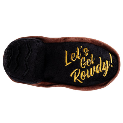Brauner Cowboy-Stiefel Hundespielzeug