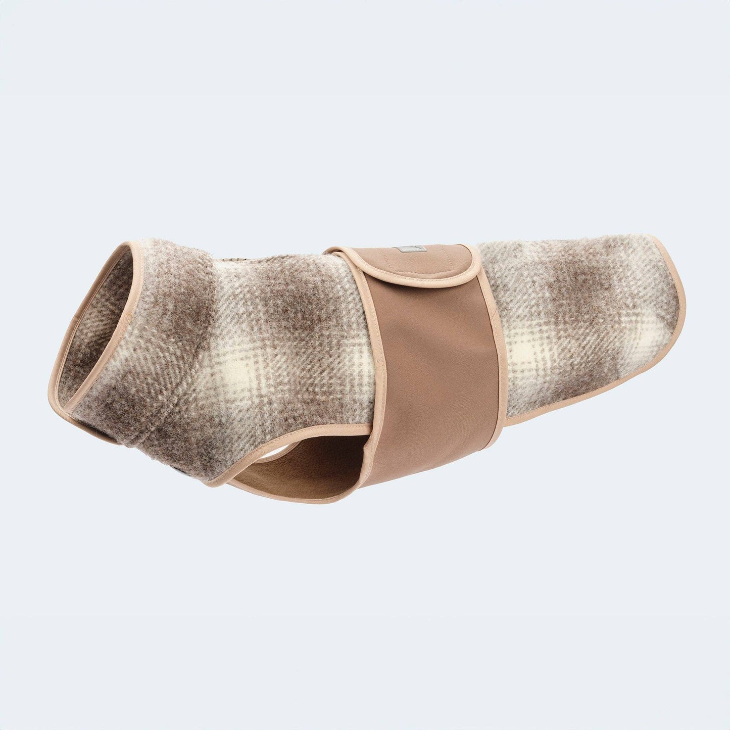 Hundemantel Loden Softshell Karo braun