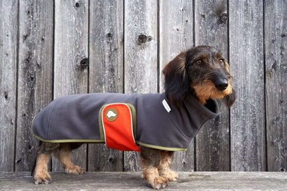 Fleece Dackelpullover Henry in Anthrazit