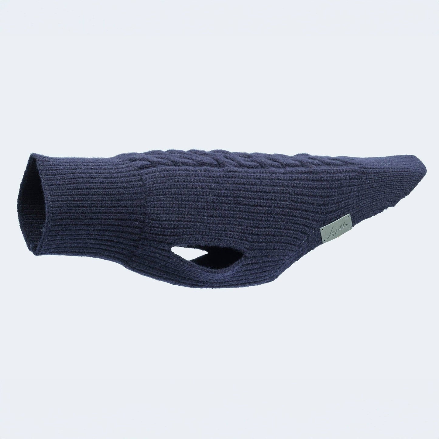 Hundestrickpullover dunkelblau