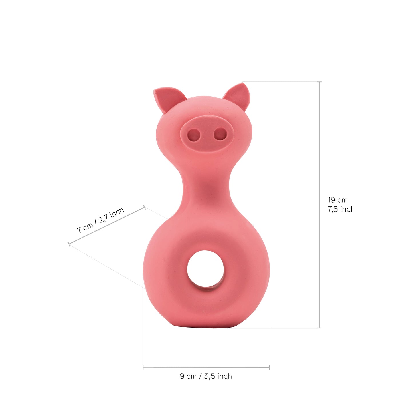 Latexspielzeug für Hunde und Katzen in süßer Schweineform