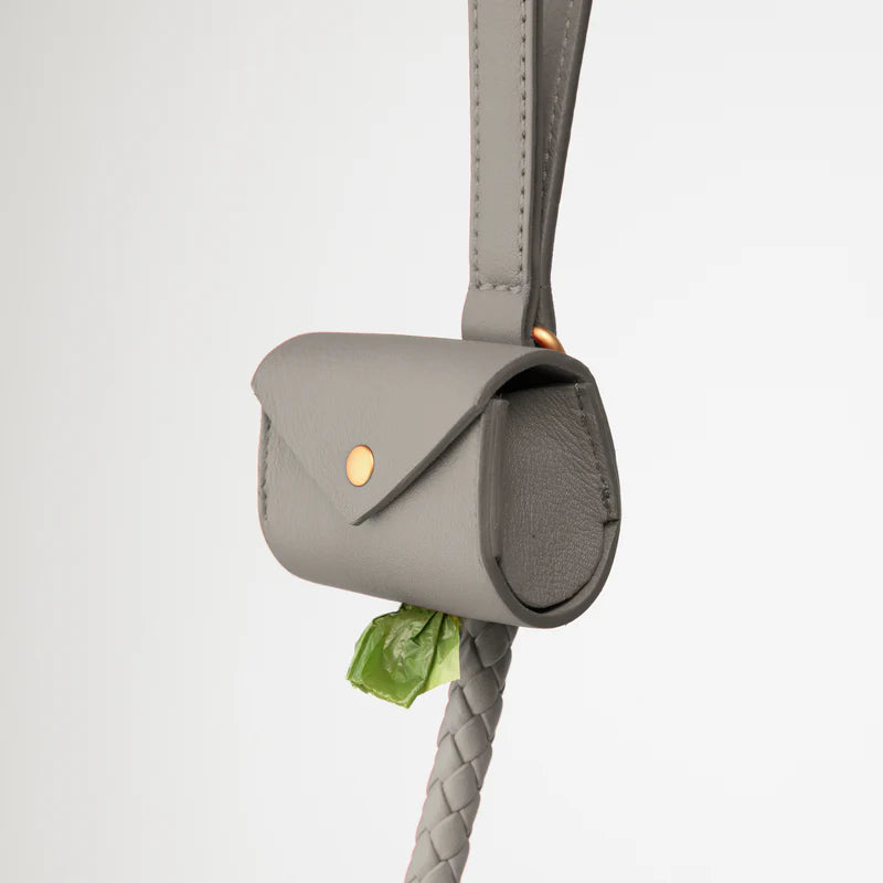 Martin Kotbeutelhalter aus Nappaleder - Taupe