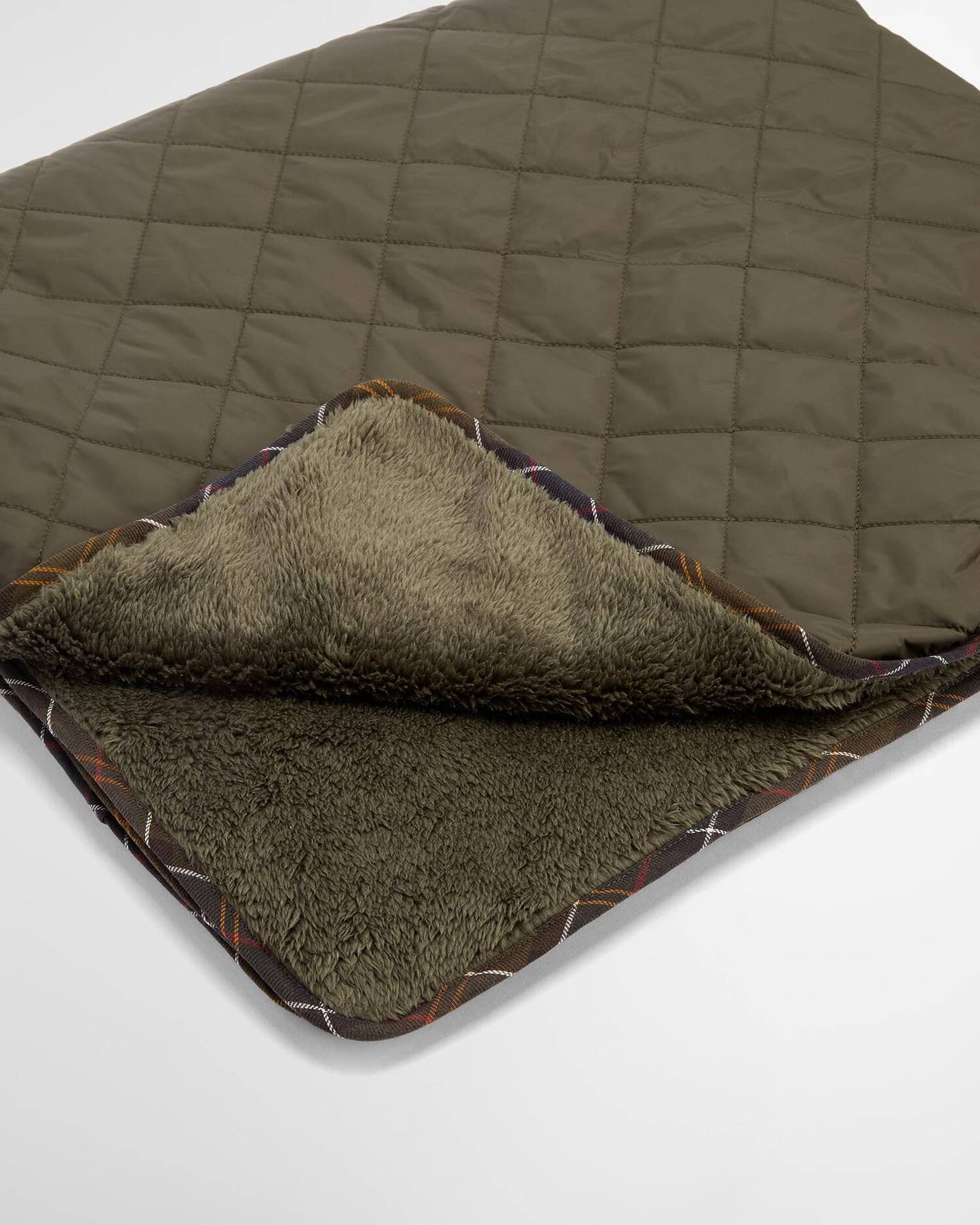 Quilted & Fleece Hundedecke - Farbe Olive