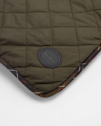 Quilted & Fleece Hundedecke - Farbe Olive