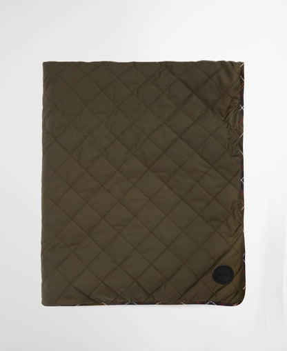 Quilted & Fleece Hundedecke - Farbe Olive