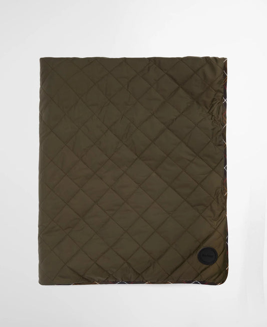 Quilted & Fleece Hundedecke - Farbe Olive