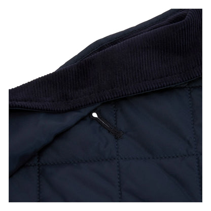 Quilted Hundemantel mit Steppmuster – Farbe Navy