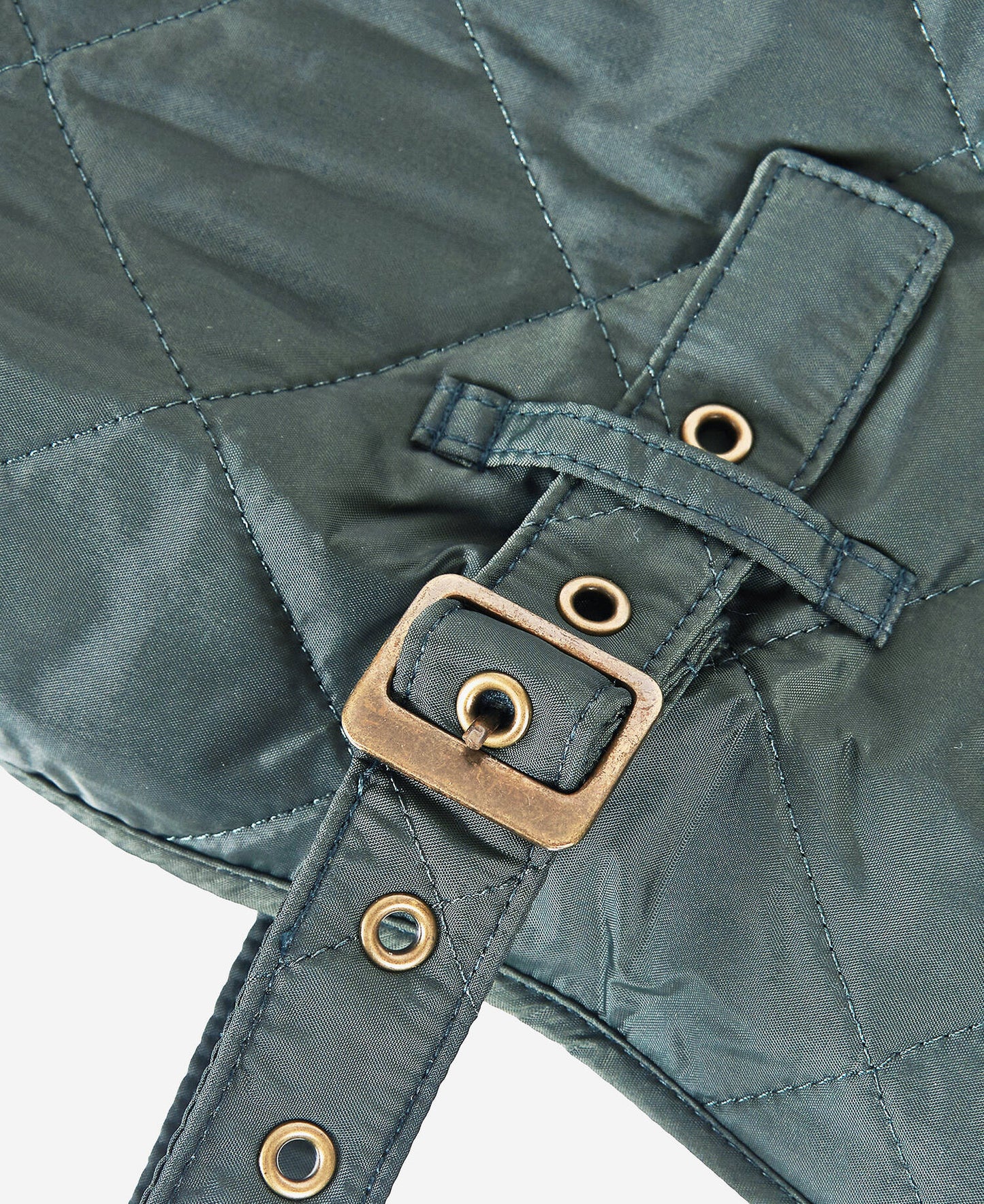 Quilted Hundemantel mit Steppmuster – Farbe Olive