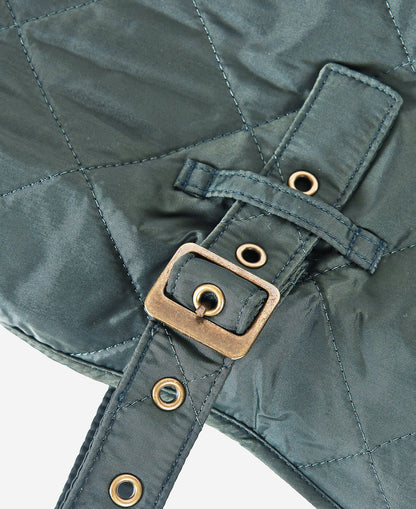 Quilted Hundemantel mit Steppmuster – Farbe Olive