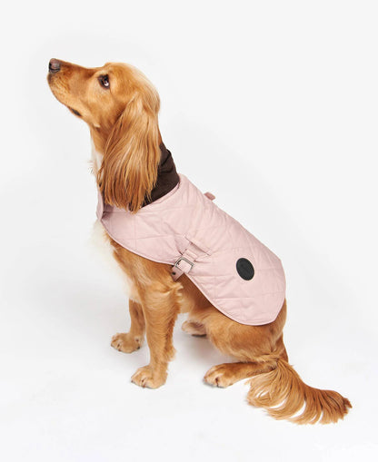 Quilted Hundemantel mit Steppmuster – Farbe Pink
