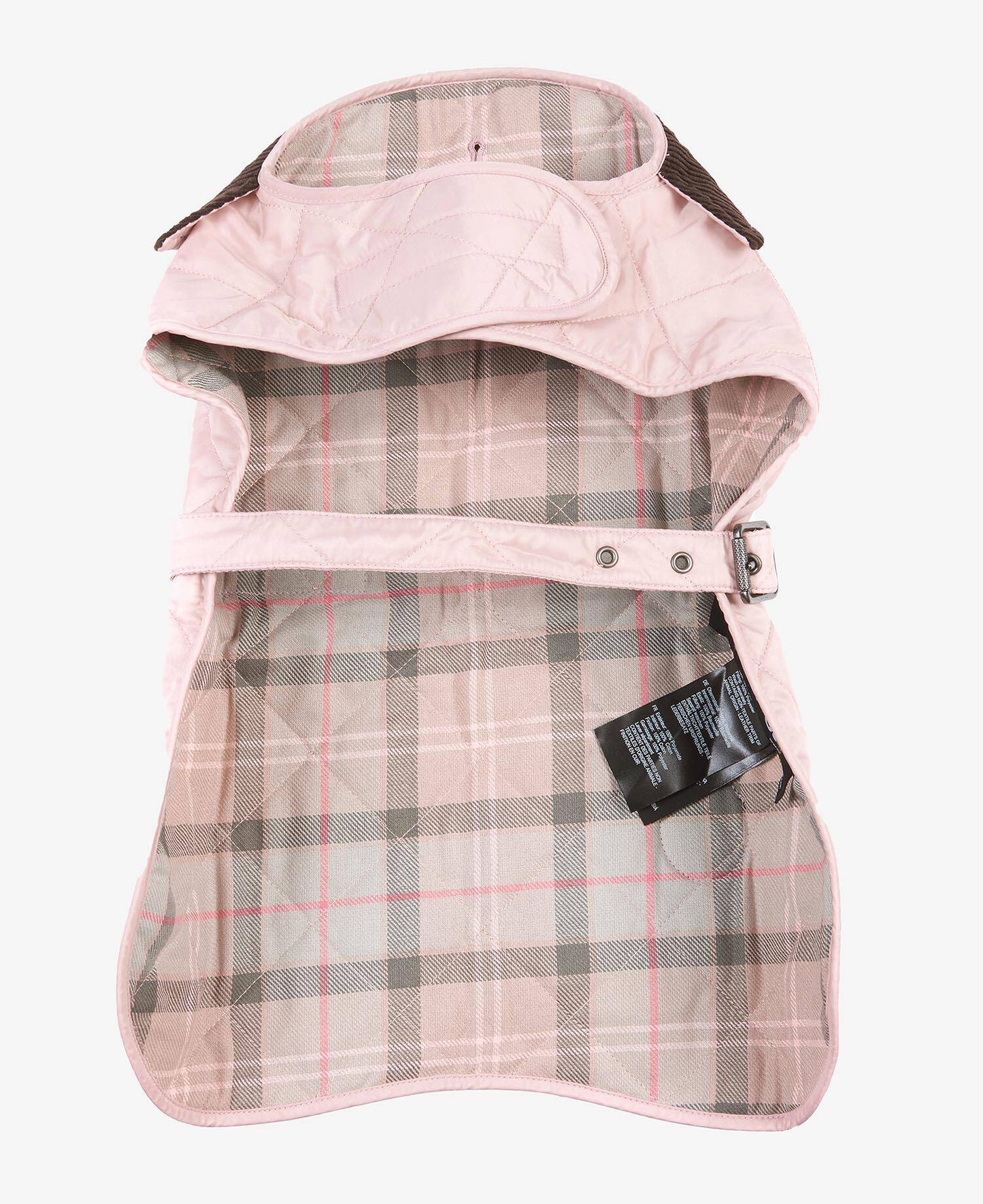 Quilted Hundemantel mit Steppmuster – Farbe Pink