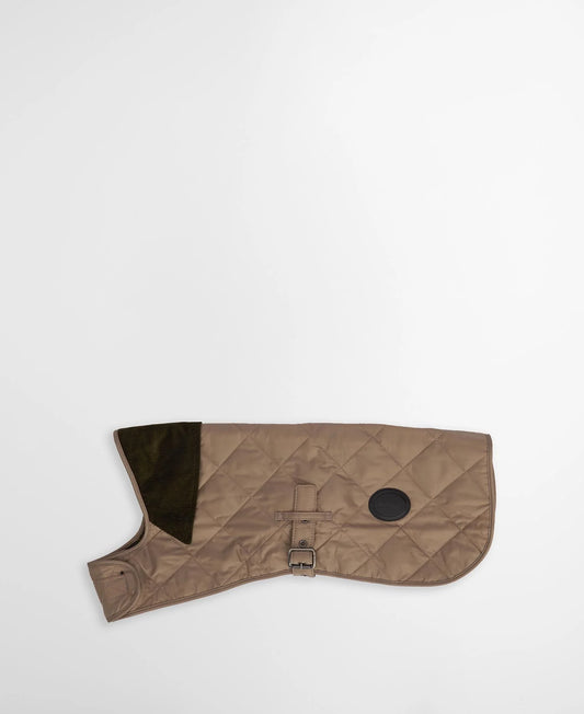 Quilted Hundemantel mit Steppmuster – Farbe Sand