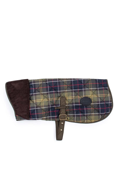 Quilted Hundemantel mit Steppmuster – Farbe Tartan