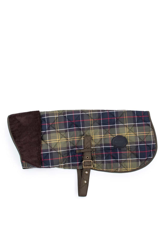 Quilted Hundemantel mit Steppmuster – Farbe Tartan