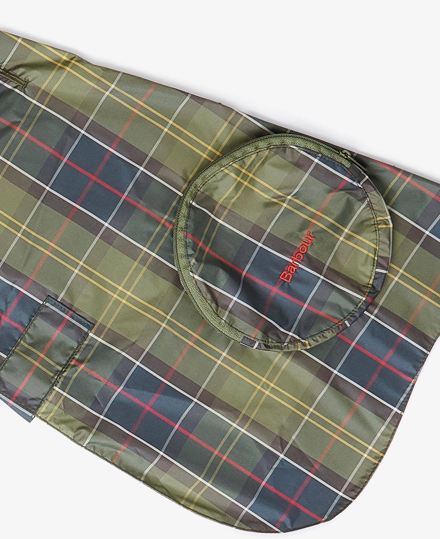 Packable Hundemantel im Tartan-Look