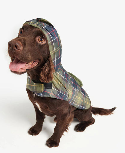 Packable Hundemantel im Tartan-Look