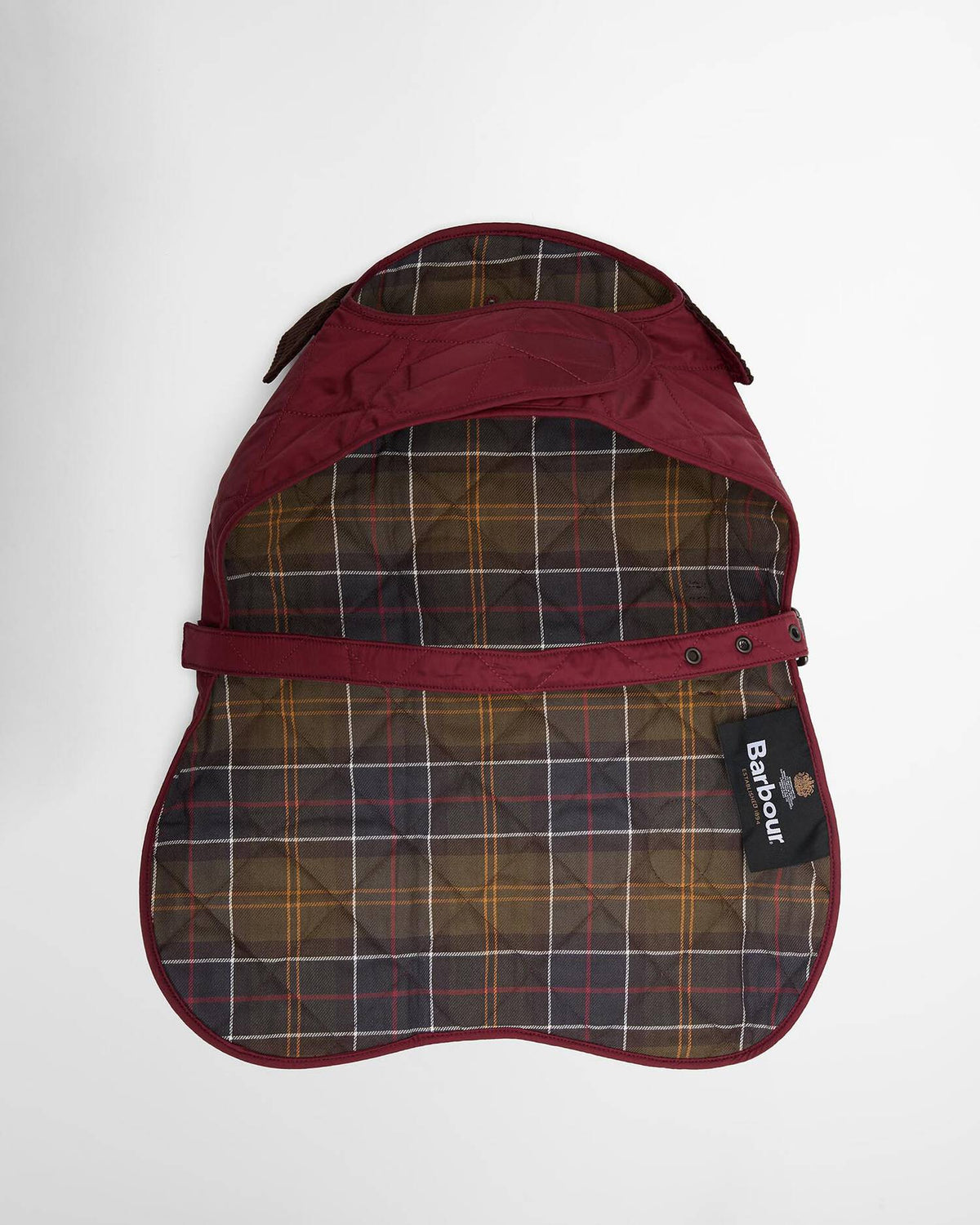 Quilted Gesteppter Hundemantel – Farbe Rosewood
