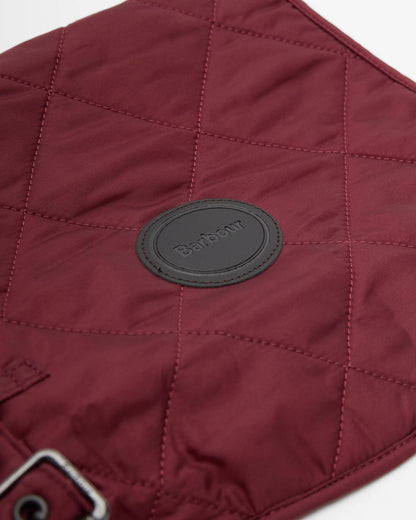 Quilted Gesteppter Hundemantel – Farbe Rosewood