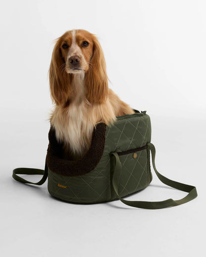 Quilted Kleine Hundetragetasche mit Fleece-Futter