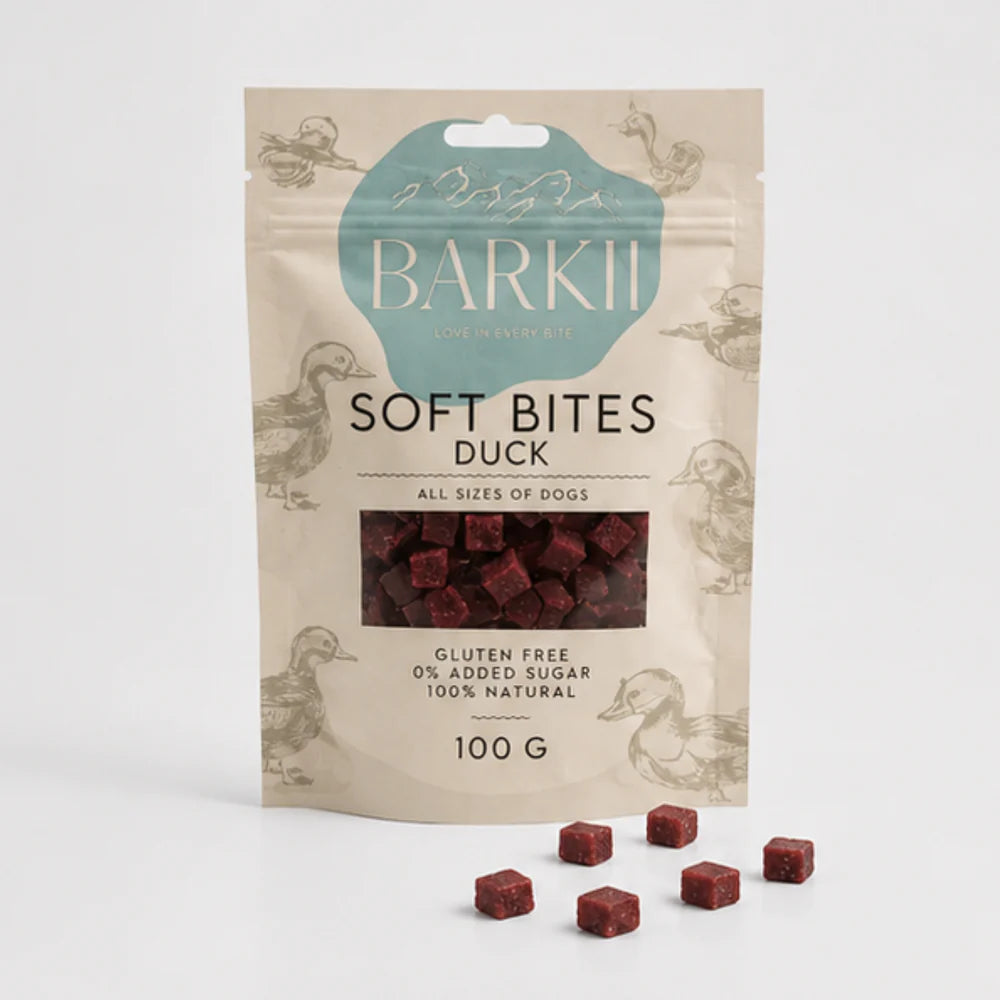 Barkii Weiche Trainingsleckerlis – Sorte Ente