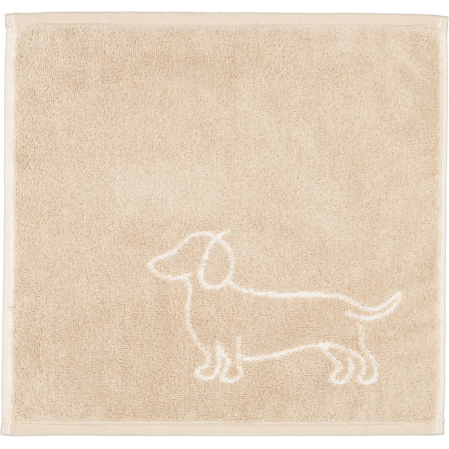 Seiftücher mit Hunde Motiven 3er Set Natur/Beige