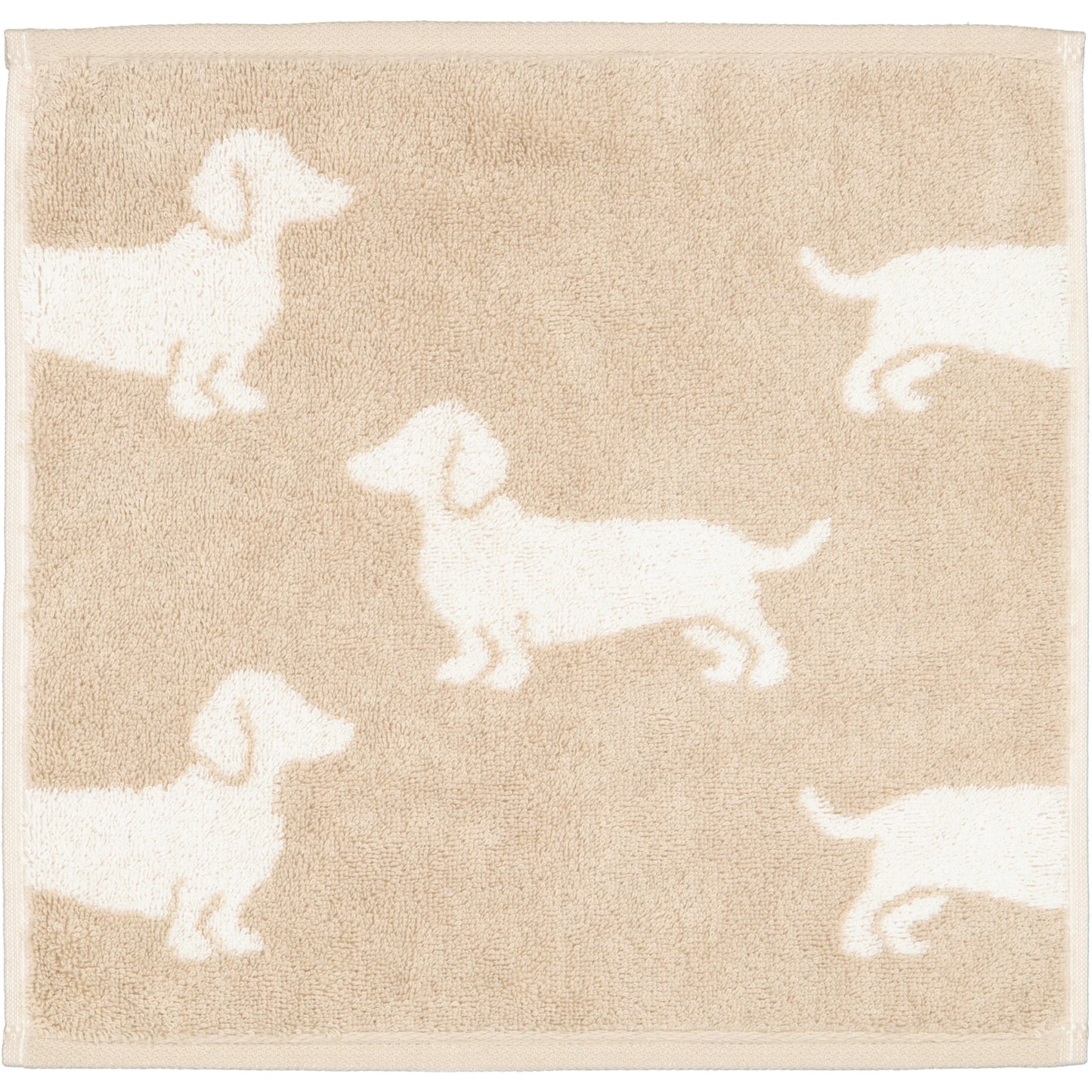 Seiftücher mit Hunde Motiven 3er Set Natur/Beige