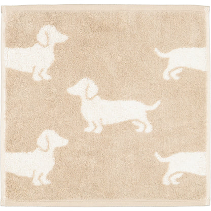 Seiftücher mit Hunde Motiven 3er Set Natur/Beige