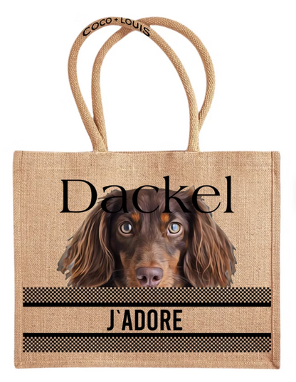 J’ADORE Shopper Dackel – Langhaar Braun