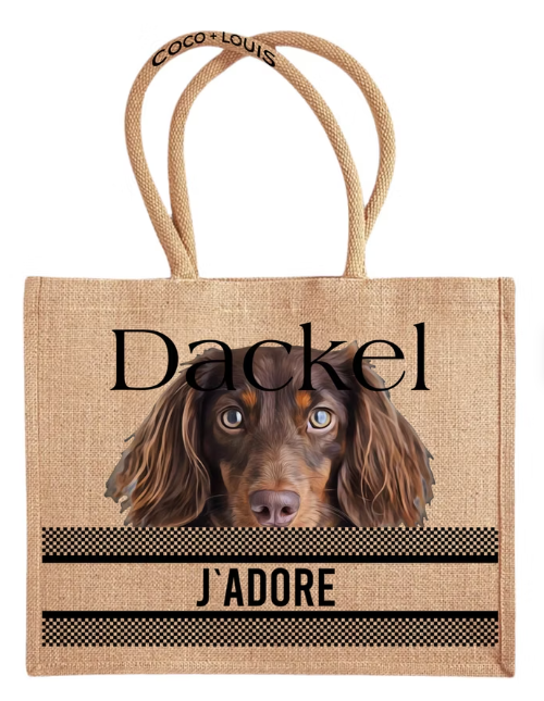 J’ADORE Shopper Dackel – Langhaar Braun