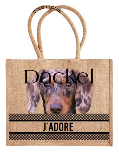 J'ADORE Shopper Dackel – Merle