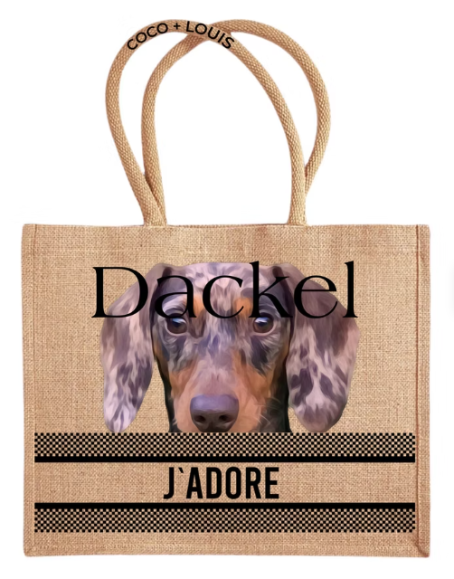 J'ADORE Shopper Dackel – Merle