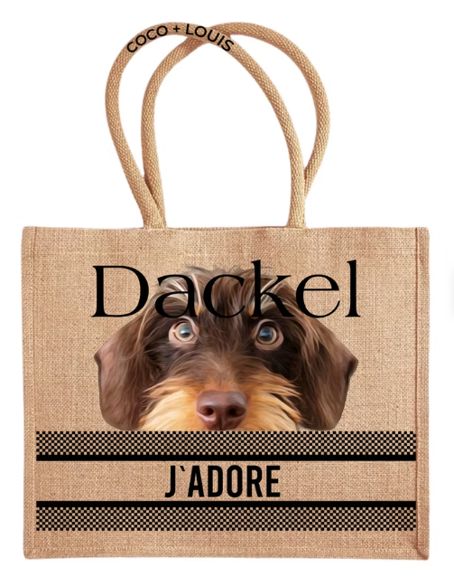 J’ADORE Shopper Dackel – Rauhaar Braun