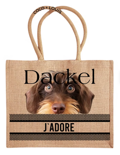 J’ADORE Shopper Dackel – Rauhaar Braun