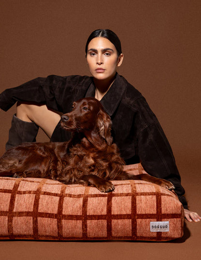 Check Orthopädisches Hundebett – Mocha, Waschbar