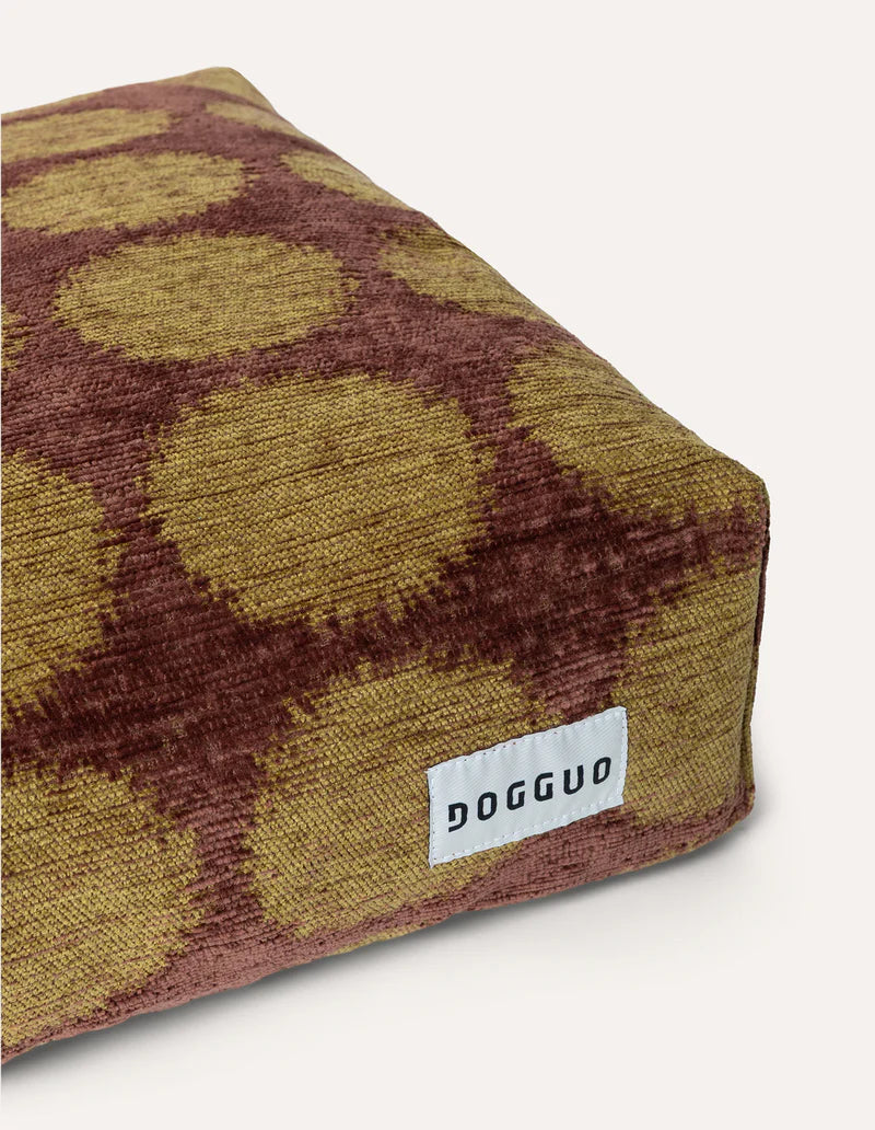 Dot Orthopädisches Hundebett – Grün/Braun, Waschbar