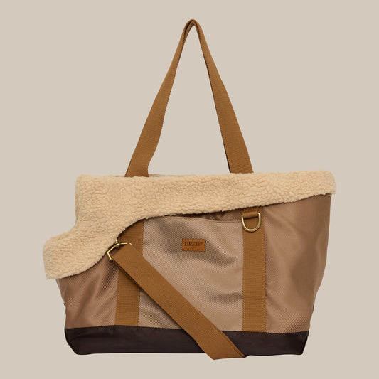Aspen Hundetasche mit Teddy-Futter – Farbe Gold