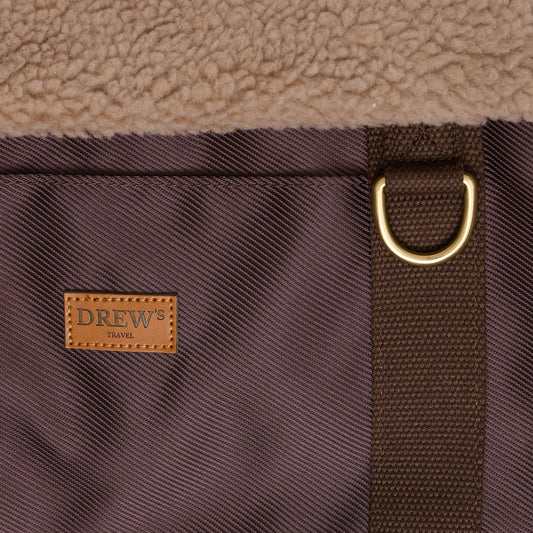 Aspen Hundetasche mit Teddy-Futter – Farbe Braun