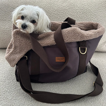 Aspen Hundetasche mit Teddy-Futter – Farbe Braun