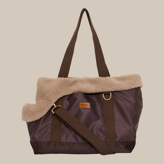 Aspen Hundetasche mit Teddy-Futter – Farbe Braun