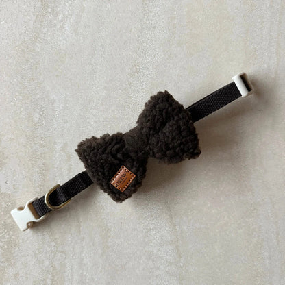 Teddy Butterfly Schleife – Farbe Braun und Beige