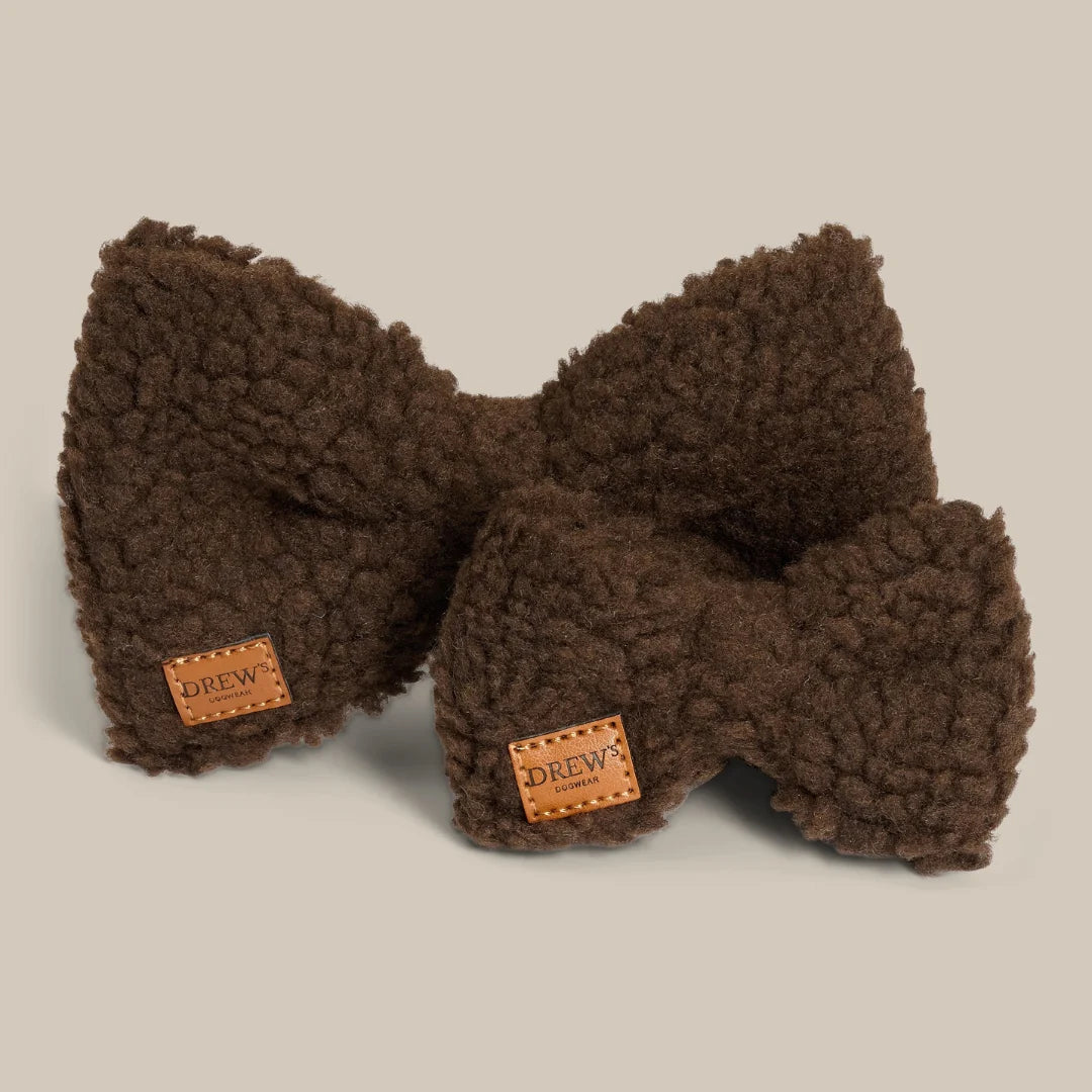 Teddy Butterfly Schleife – Farbe Braun und Beige