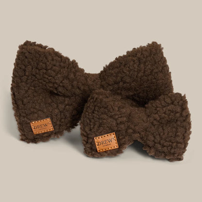 Teddy Butterfly Schleife – Farbe Braun und Beige
