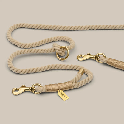 Adjustable Rope Puppy Hundeleine – Farbe Beige