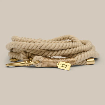 Adjustable Rope Puppy Hundeleine – Farbe Beige