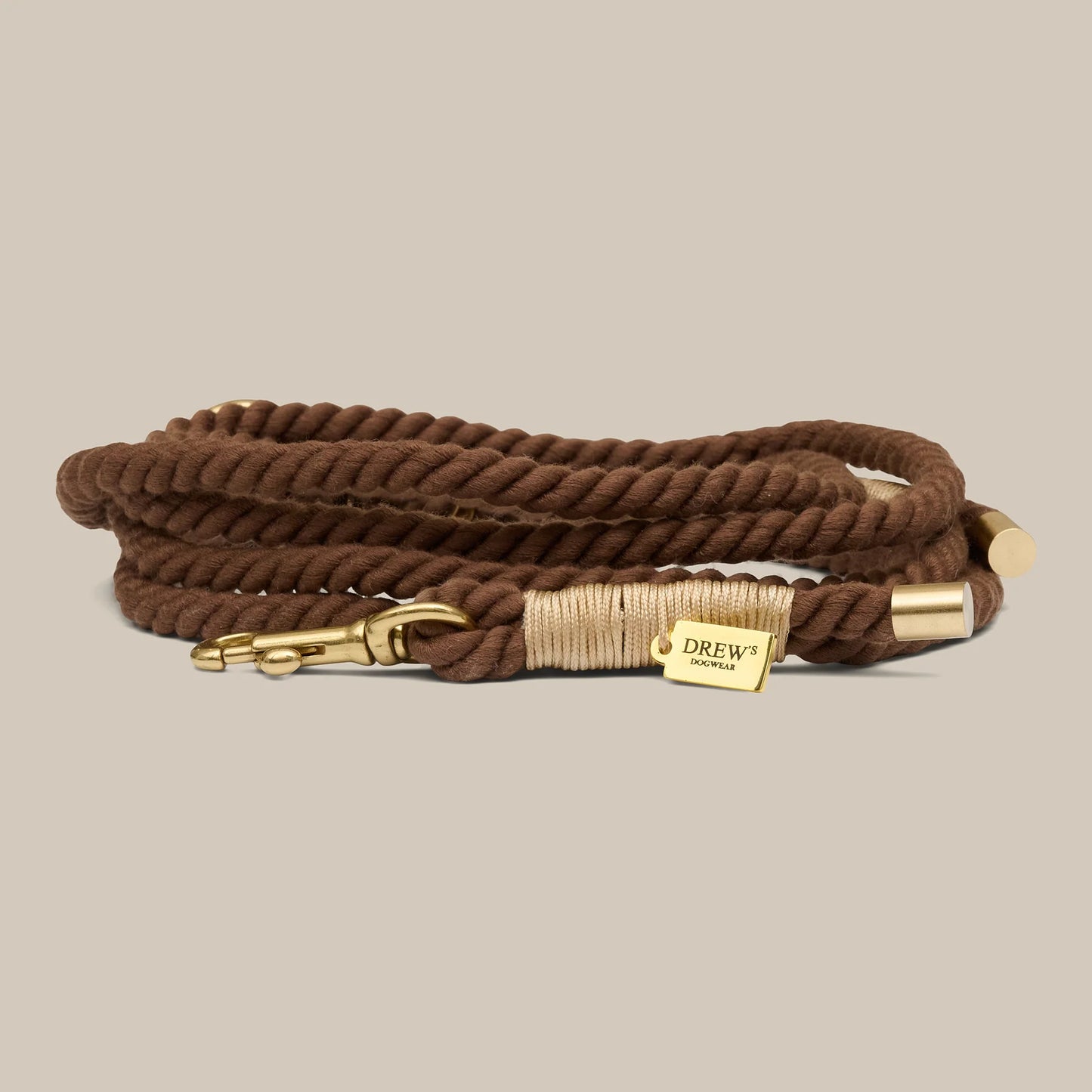 Adjustable Rope Puppy Hundeleine – Farbe Braun