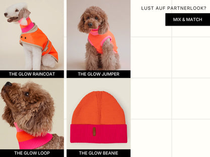 Glow Loop Neon Hundeschal – Sunny Tangerine (Pink/Orange)