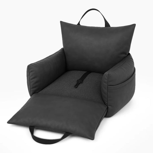 Carlo Luxuriöser Hunde Autositz – Grau