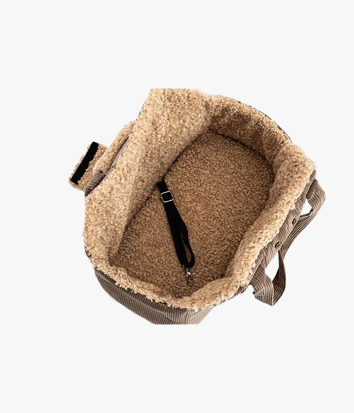 Lucky Luxuriöse Hundetasche – Braun