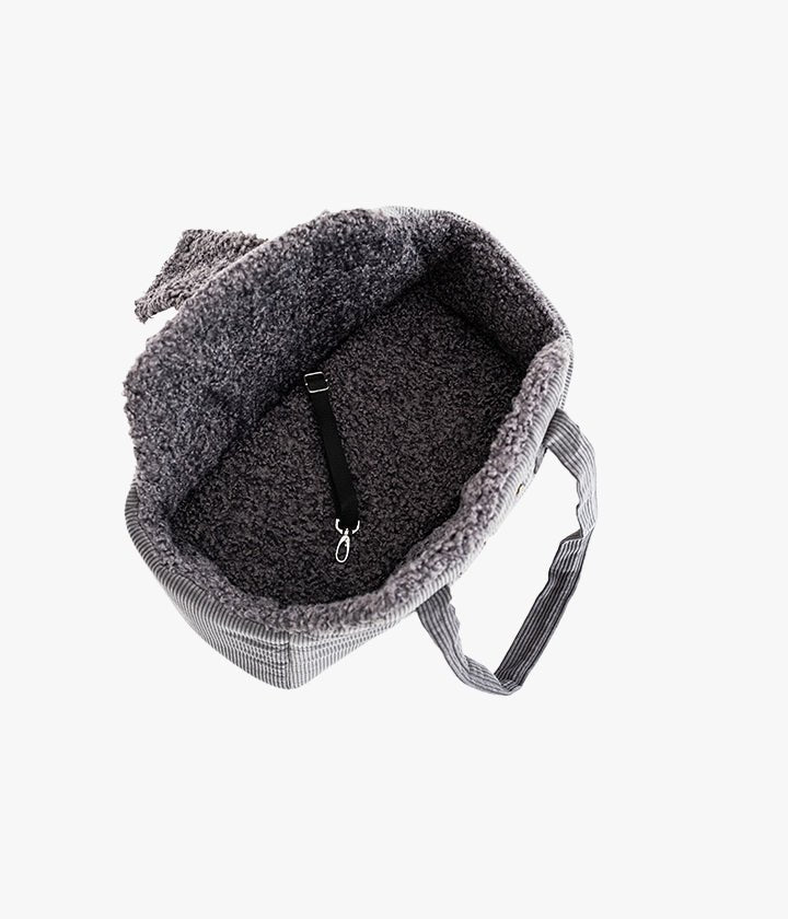 Lucky Luxuriöse Hundetasche – Grau