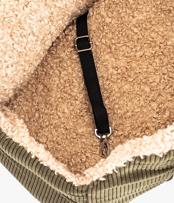 Lucky Luxuriöse Hundetasche – Khaki